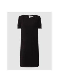 Sukienka czarna BLONDE NO. 8 mini z krótkim rękawem z okrągłym dekoltem 