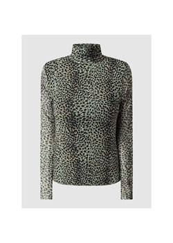 Bluzka z długim rękawem i wywijanym kołnierzem model ‘Jungle Leopard’ ze sklepu Peek&Cloppenburg  w kategorii Bluzki damskie - zdjęcie 135452083