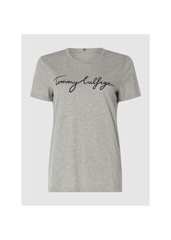 T-shirt z bawełny z nadrukiem z logo ze sklepu Peek&Cloppenburg  w kategorii Bluzki damskie - zdjęcie 135459554