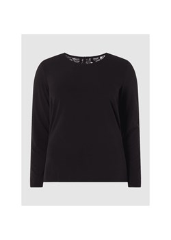 Bluzka PLUS SIZE ze wstawką w kontrastowym kolorze model ‘Ana’ ze sklepu Peek&Cloppenburg  w kategorii Bluzki damskie - zdjęcie 135459851