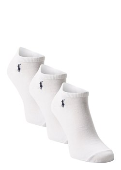 Polo Ralph Lauren Męskie skarpety do obuwia sportowego pakowane po 3 szt. Mężczyźni Bawełna biały jednolity ze sklepu vangraaf w kategorii Skarpetki męskie - zdjęcie 135477874