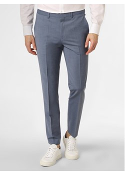 HUGO - Męskie spodnie od garnituru modułowego – Hesten214X, niebieski ze sklepu vangraaf w kategorii Spodnie męskie - zdjęcie 135478043