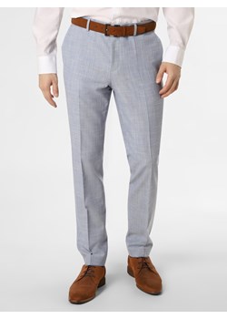 HUGO - Męskie spodnie od garnituru modułowego – Getlin212X, niebieski ze sklepu vangraaf w kategorii Spodnie męskie - zdjęcie 135478103