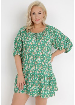 Zielona Sukienka Pyrhyse ze sklepu Born2be Odzież w kategorii Sukienki - zdjęcie 135480184