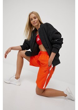 adidas by Stella McCartney wiatrówka H59969 kolor czarny przejściowa oversize ze sklepu ANSWEAR.com w kategorii Kurtki damskie - zdjęcie 135482953