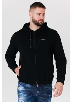ARMANI EXCHANGE - Czarna, rozpinana bluza męska z kapturem ze sklepu outfit.pl w kategorii Bluzy męskie - zdjęcie 135485363