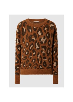 Sweter z wzorem w panterkę ze sklepu Peek&Cloppenburg  w kategorii Swetry damskie - zdjęcie 135503082
