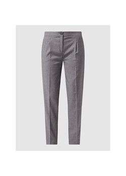 Spodnie z zakładkami w pasie z dodatkiem wełny ze sklepu Peek&Cloppenburg  w kategorii Spodnie damskie - zdjęcie 135507540