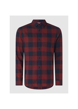 Koszula casualowa o kroju regular fit z diagonalu model ‘Gingham’ ze sklepu Peek&Cloppenburg  w kategorii Koszule męskie - zdjęcie 135510304