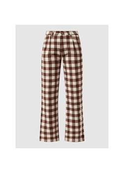 Spodnie materiałowe z flaneli ze sklepu Peek&Cloppenburg  w kategorii Spodnie damskie - zdjęcie 135511491