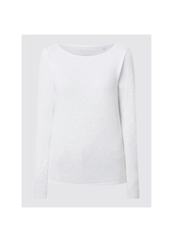 Bluzka z długim rękawem z bawełny ekologicznej ze sklepu Peek&Cloppenburg  w kategorii Bluzki damskie - zdjęcie 135512853