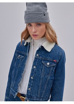 Kurtka damska jeansowa z kożuszkiem niebieska Haylee 351 ze sklepu Big Star w kategorii Kurtki damskie - zdjęcie 135576810