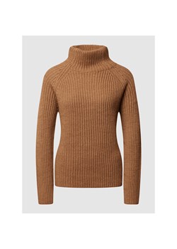 Sweter damski Drykorn casualowy brązowy na zimę 