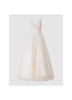 Suknia ślubna z kwiatowymi aplikacjami ze sklepu Peek&Cloppenburg  w kategorii Sukienki - zdjęcie 135616352