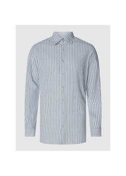 Koszula lniana o kroju slim fit model ‘Livio’ ze sklepu Peek&Cloppenburg  w kategorii Koszule męskie - zdjęcie 135630134