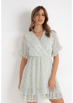 Niebieska Sukienka Ambrasius ze sklepu Born2be Odzież w kategorii Sukienki - zdjęcie 135726141