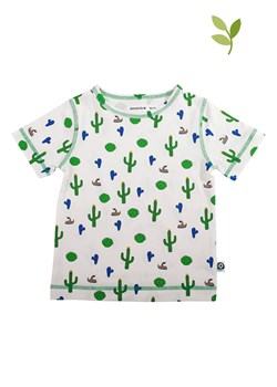 ONNOLULU Koszulka &quot;Adam Cactus&quot; w kolorze biało-zielonym ze sklepu Limango Polska w kategorii T-shirty chłopięce - zdjęcie 135728814