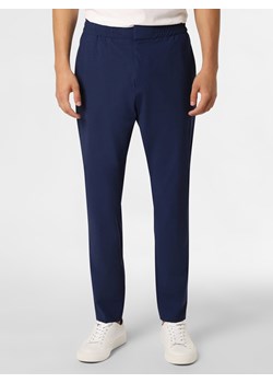 HUGO Męskie spodnie od garnituru modułowego Mężczyźni Super Slim Fit Sztuczne włókno indygo wzorzysty ze sklepu vangraaf w kategorii Spodnie męskie - zdjęcie 135735231
