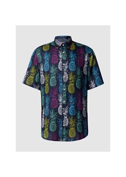 Koszula lniana ze wzorem na całej powierzchni ze sklepu Peek&Cloppenburg  w kategorii Koszule męskie - zdjęcie 135813380