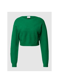 Sweter ciążowy z dzianiny z dzianinowym wzorem w kontrastowym kolorze ze sklepu Peek&Cloppenburg  w kategorii Swetry ciążowe - zdjęcie 135816171