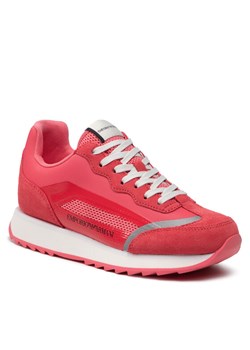 Emporio Armani Sneakersy X3X151 XN204 Q857 Czerwony ze sklepu MODIVO w kategorii Buty sportowe damskie - zdjęcie 135842790