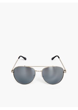 Cropp - Jasne okulary przeciwsłoneczne - Biały ze sklepu Cropp w kategorii Okulary przeciwsłoneczne męskie - zdjęcie 135874293
