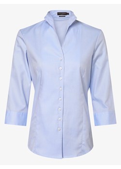 Franco Callegari Bluzka damska Kobiety Bawełna jasnoniebieski wypukły wzór tkaniny ze sklepu vangraaf w kategorii Koszule damskie - zdjęcie 135879051