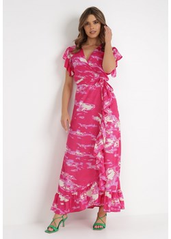 Fuksjowa Sukienka Andres ze sklepu Born2be Odzież w kategorii Sukienki - zdjęcie 135980241