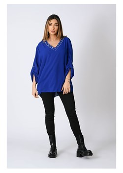Bluzka "Clara" w kolorze niebieskim ze sklepu Limango Polska w kategorii Bluzki damskie - zdjęcie 135982981