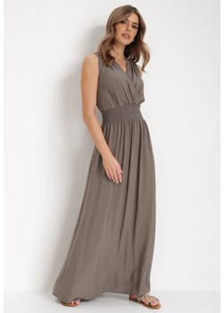 Ciemnozielona Sukienka Clymiolea ze sklepu Born2be Odzież w kategorii Sukienki - zdjęcie 135985701