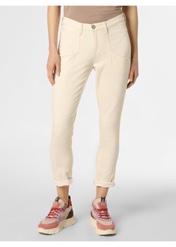 BRAX - Spodnie damskie z dodatkiem lnu – Merrit S, biały ze sklepu vangraaf w kategorii Spodnie damskie - zdjęcie 136114664