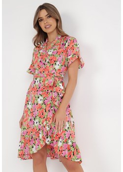 Różowa Sukienka Sotandro ze sklepu Born2be Odzież w kategorii Sukienki - zdjęcie 136220622