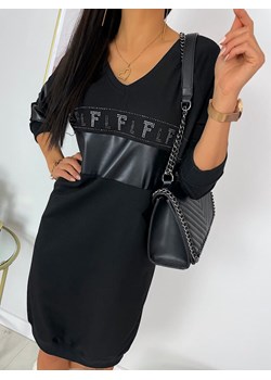 Czarna Sukienka Oversize ze sklepu ModnaKiecka.pl w kategorii Sukienki - zdjęcie 136284711