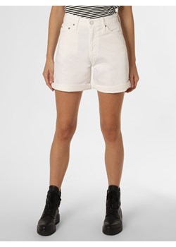 Calvin Klein Damskie krótkie spodenki jeansowe Kobiety Bawełna biały jednolity ze sklepu vangraaf w kategorii Szorty - zdjęcie 136290673