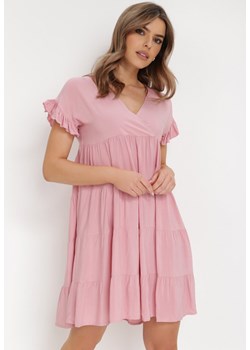 Różowa Sukienka Isiala ze sklepu Born2be Odzież w kategorii Sukienki - zdjęcie 136356353