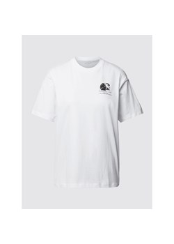 T-shirt z bawełny ekologicznej z nadrukami ze sklepu Peek&Cloppenburg  w kategorii Bluzki damskie - zdjęcie 136467303