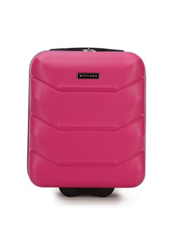Walizka kabinowa z ABS-u ze żłobieniami różowo-fioletowa ze sklepu WITTCHEN w kategorii Walizki - zdjęcie 136497260