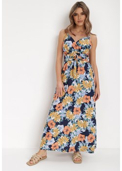 Granatowa Sukienka Megonia ze sklepu Born2be Odzież w kategorii Sukienki - zdjęcie 136498460