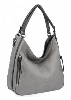Uniwersalne Torebki Damskie XL firmy Hernan Szare (Kolory) ze sklepu PaniTorbalska w kategorii Torby Shopper bag - zdjęcie 136503481
