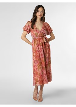 Marie Lund Damska sukienka wieczorowa Kobiety Szyfon morelowy wzorzysty ze sklepu vangraaf w kategorii Sukienki - zdjęcie 136503971
