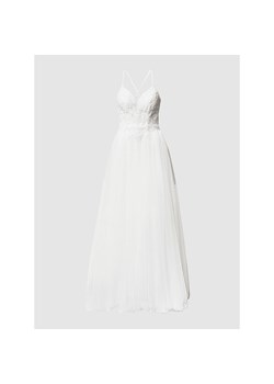 Suknia ślubna z kwiatowymi haftami ze sklepu Peek&Cloppenburg  w kategorii Sukienki - zdjęcie 136667833
