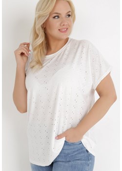 Biała Bluzka Lasthone ze sklepu Born2be Odzież w kategorii Bluzki damskie - zdjęcie 136707013