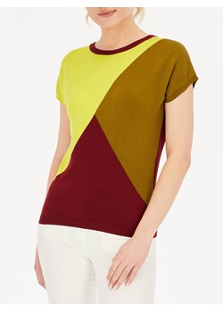 Dzianinowa trójkolorowa bluzka Potis & Verso Kos ze sklepu Eye For Fashion w kategorii Bluzki damskie - zdjęcie 136858922