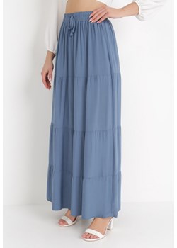 Niebieska Spódnica Amalthea ze sklepu Born2be Odzież w kategorii Spódnice - zdjęcie 136863864