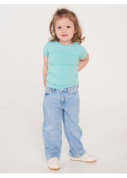 GATE Bawełniana jednokolorowa elastyczna koszulka dla dziewczynki 2Y ze sklepu gateshop w kategorii Bluzki dziewczęce - zdjęcie 136898722