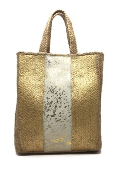 Shopper bag w kolorze złotym - 34 x 43 cm ze sklepu Limango Polska w kategorii Torby Shopper bag - zdjęcie 136948041