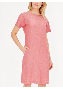 Różowa sukienka z lnem Potis & Verso Marta ze sklepu Eye For Fashion w kategorii Sukienki - zdjęcie 136949662