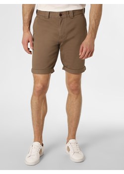 Tommy Jeans Spodenki Mężczyźni Bawełna brązowy jednolity ze sklepu vangraaf w kategorii Spodenki męskie - zdjęcie 136960324