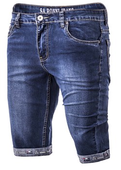 Spodenki męskie Q712 jeansowe ze sklepu Risardi w kategorii Spodenki męskie - zdjęcie 137072673