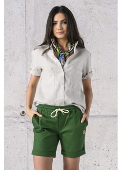 Koszula damska Nessi Sportswear z długim rękawem szara na wiosnę 